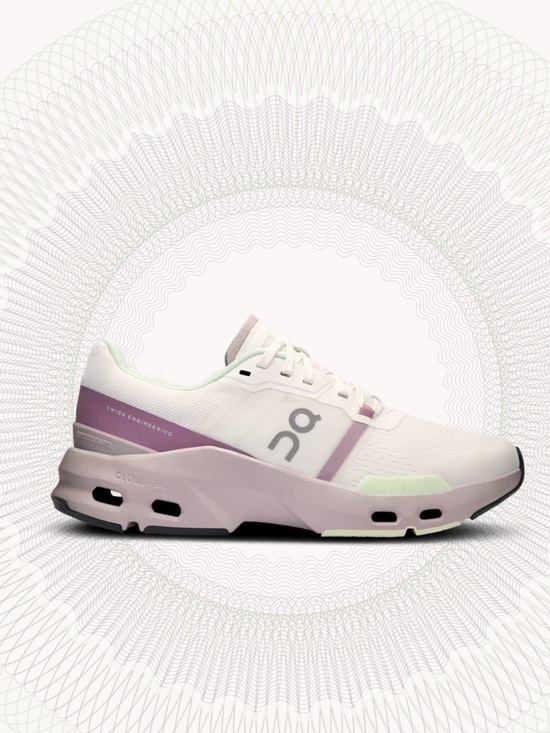 On Running Shoes - On Running Cloudpulse Women's Running Shoe — White with Lavender Accent 157